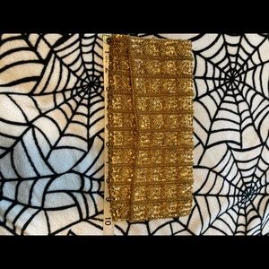 Gold beaded vintage clutch